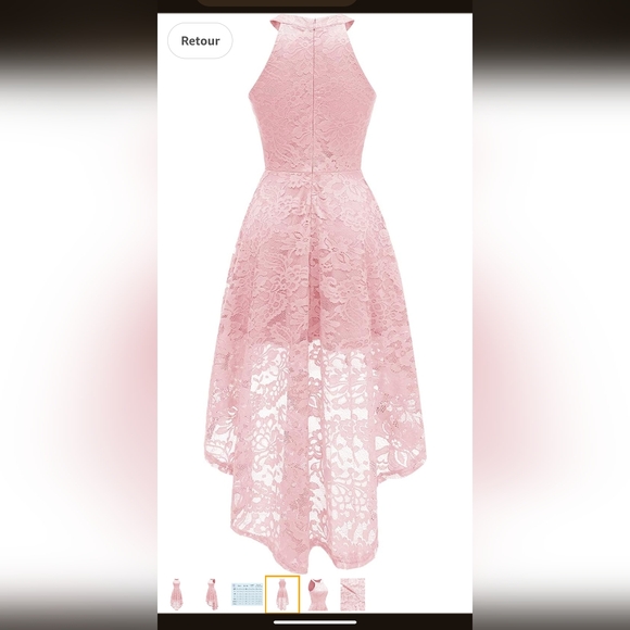 Dressystar cocktail pink dress size Medium - Picture 4 of 10